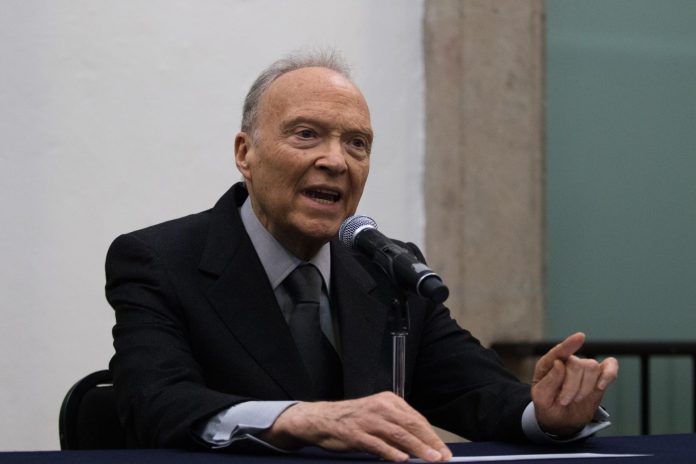 CIUDAD DE MÉXICO, 21OCTUBRE2019.- Alejandro Gertz Manero, Fiscal General de la República, ofreció una conferencia de prensa al finalizar la durante la presentación de la iniciativa