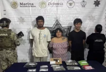 Detienen a tres presuntos integrantes del CJNG en Playa del Carmen