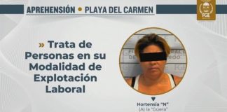 Detienen a “La Güera” por presunta explotación laboral de tres adolescentes en Playa del Carmen