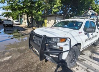 Sorpresivo cateo en la colonia Colosio de Playa del Carmen; resguardan a 2 menores, detienen a dos personas y aseguran droga