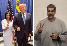 Delcy Rodríguez aprovecha su foto con Trump para enviar un mensaje al chavismo