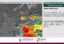 Onda Tropical 19 provocará fuertes lluvias y tormentas eléctricas este miércoles en Quintana Roo