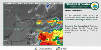 Onda Tropical 19 provocará fuertes lluvias y tormentas eléctricas este miércoles en Quintana Roo